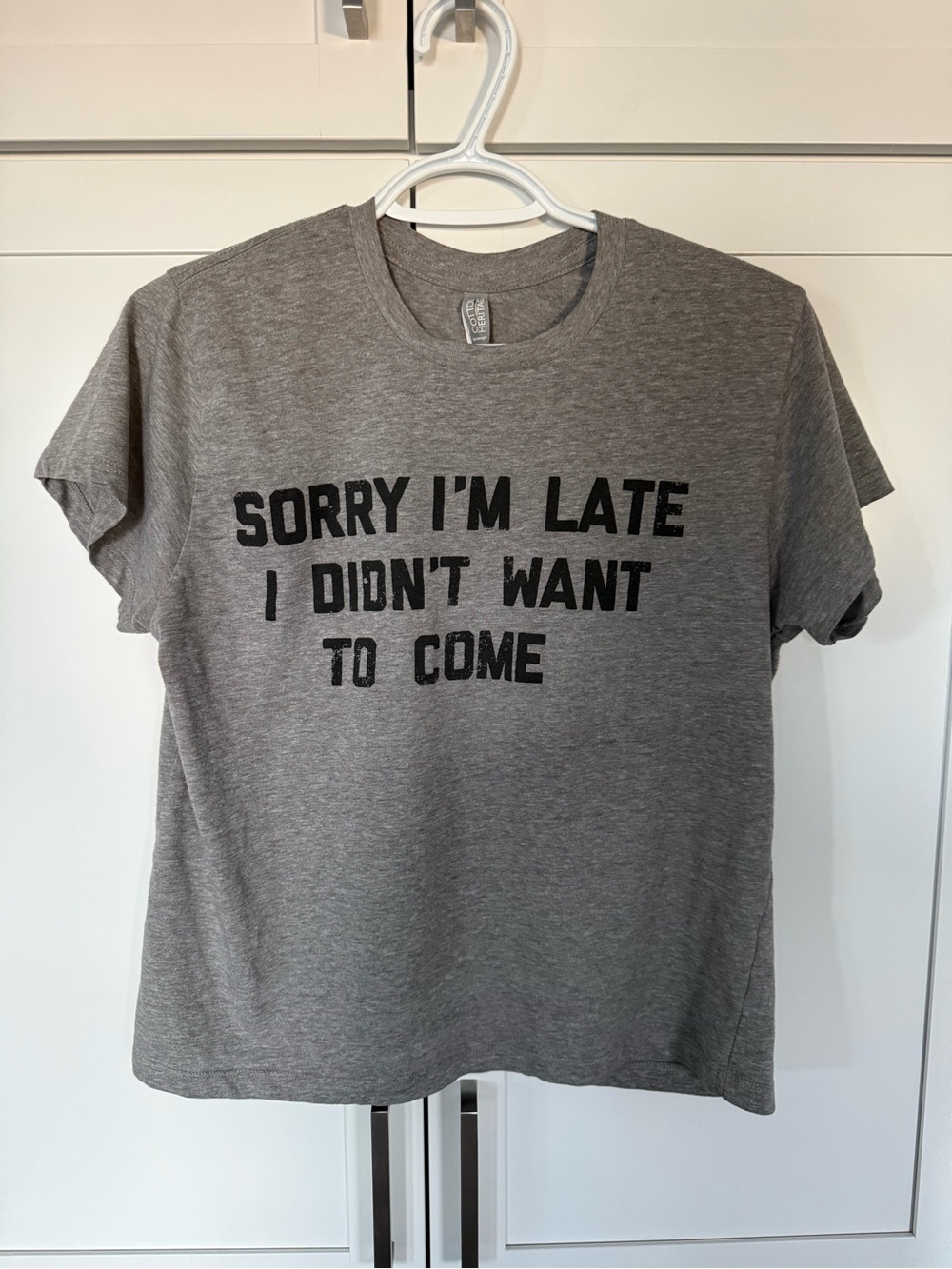 Cotton cropped t-shirt - excellent condition size small